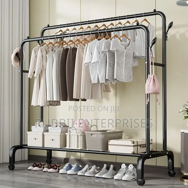 Multipurpose Heavy-Duty Double-Sided Garment Rack