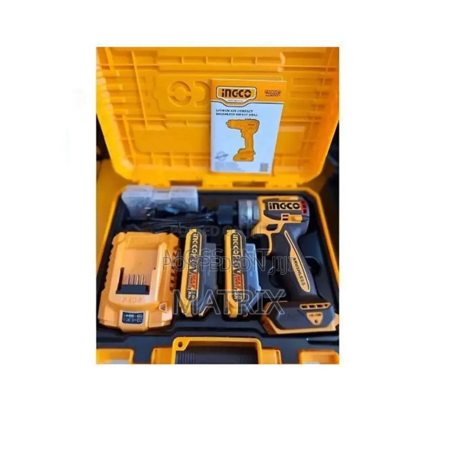 INGCO Cordless Compact Impact Drill Brushless -20v