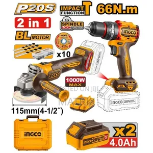 Ingco Cordless 2pcs Combo Kit 20V