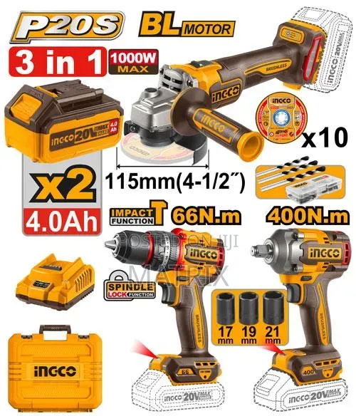 Cordless 3 PCS Combo Kit