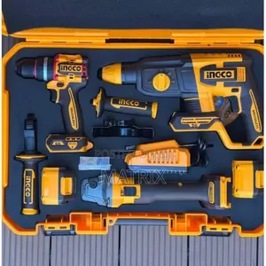 Ingco 3 in 1 Combo Kit 20V –Impact Drill, Ngle Grinder Rotary Hammer
