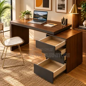 Premium-Desk-120cm-Walnut-Top-Black-X-Base-Modern-Office-B