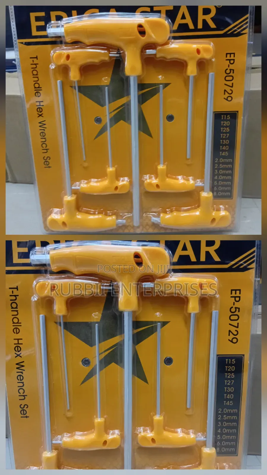 T - Handle Hex Wrench Set 7pcs