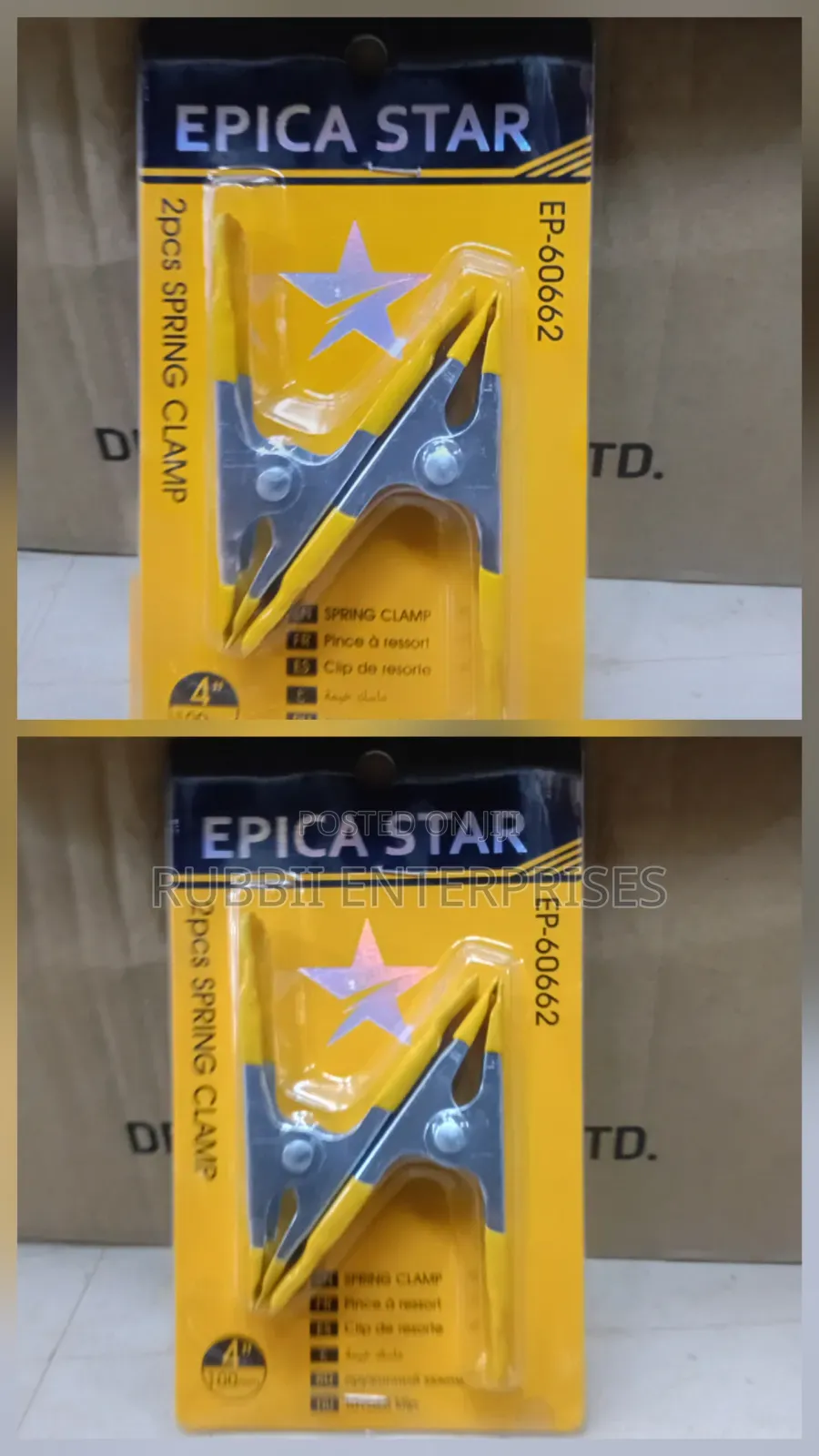 Spring Clamp / Tent Clips 4" 2pcs