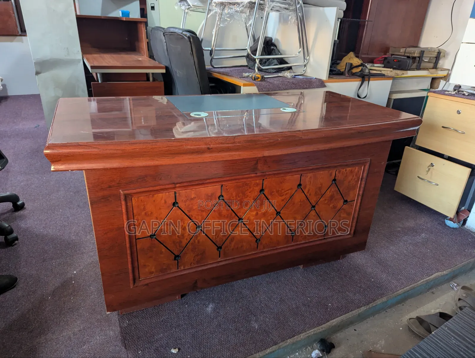 Executive Table/ Executive Desk , of Size 140cm With Fixed Drawers