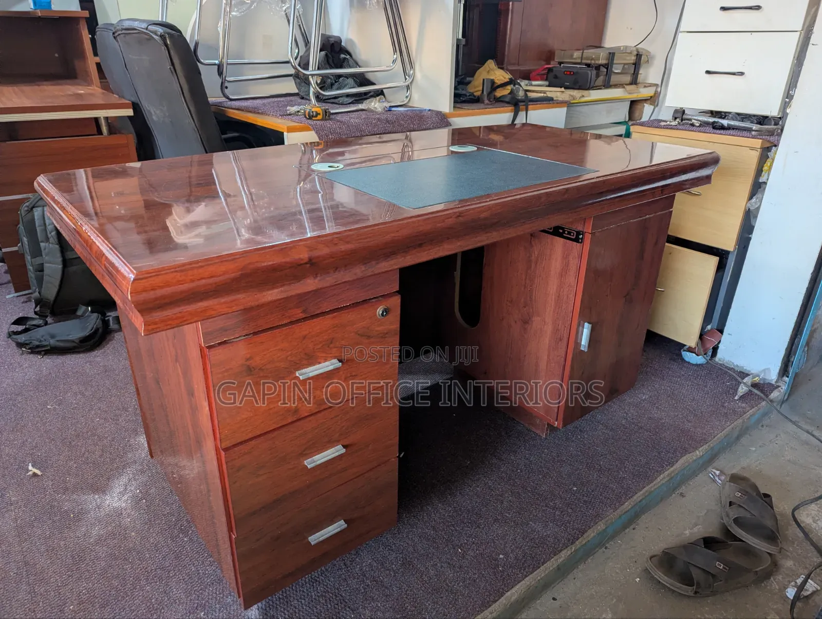 Executive Table/ Executive Desk , of Size 140cm With Fixed Drawers