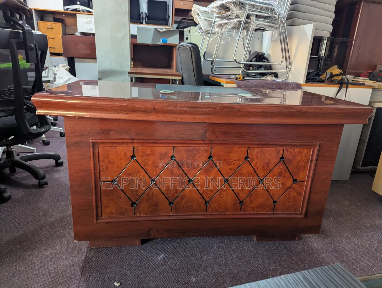 Executive Table/ Executive Desk , of Size 140cm With Fixed Drawers