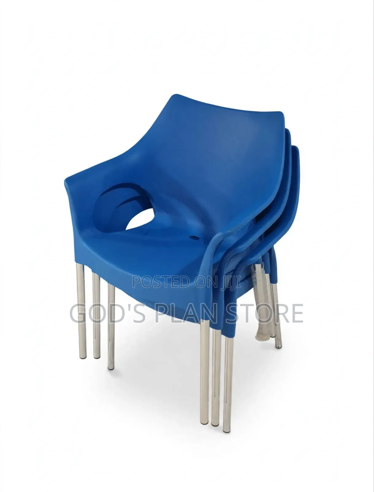 Hole Design Metal Siliver Legs Plastic Chairs Plastic Chairs