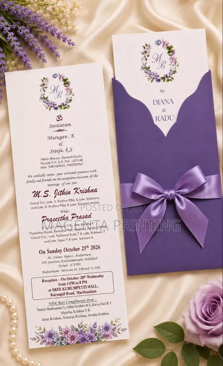 Wedding Invitation Cards Printing Services