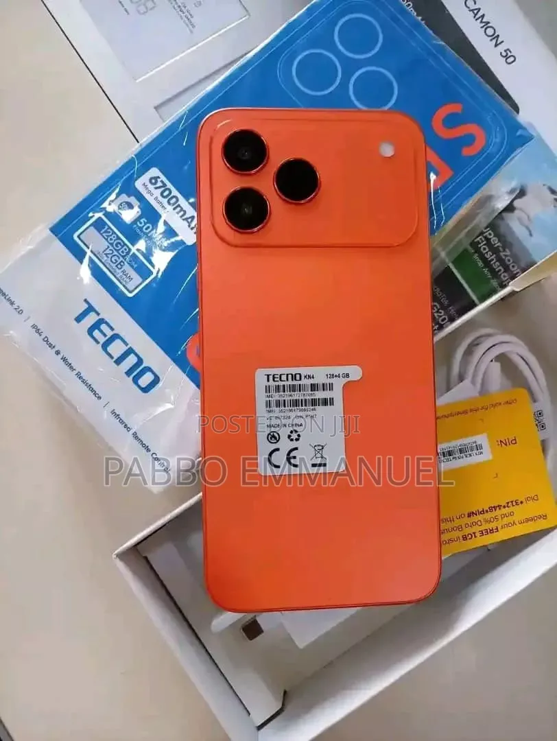 New Tecno Spark 50 128 GB Orange