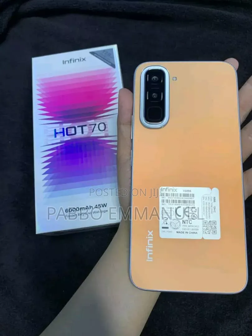 New Infinix Hot 70 128 GB Orange