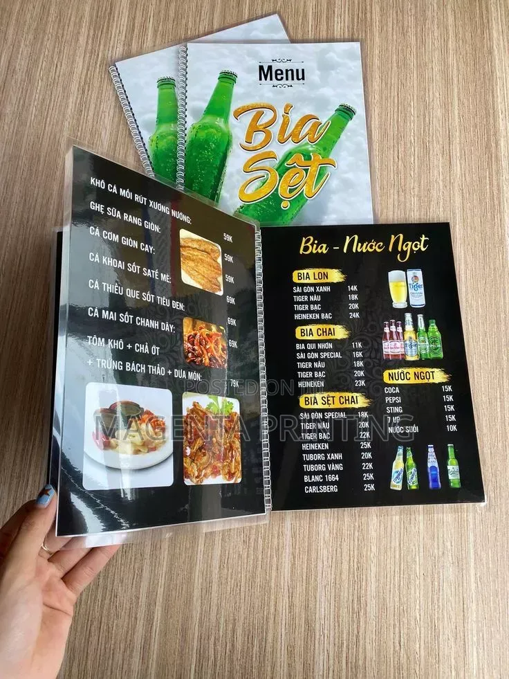 Professional MENU Design and Printing
