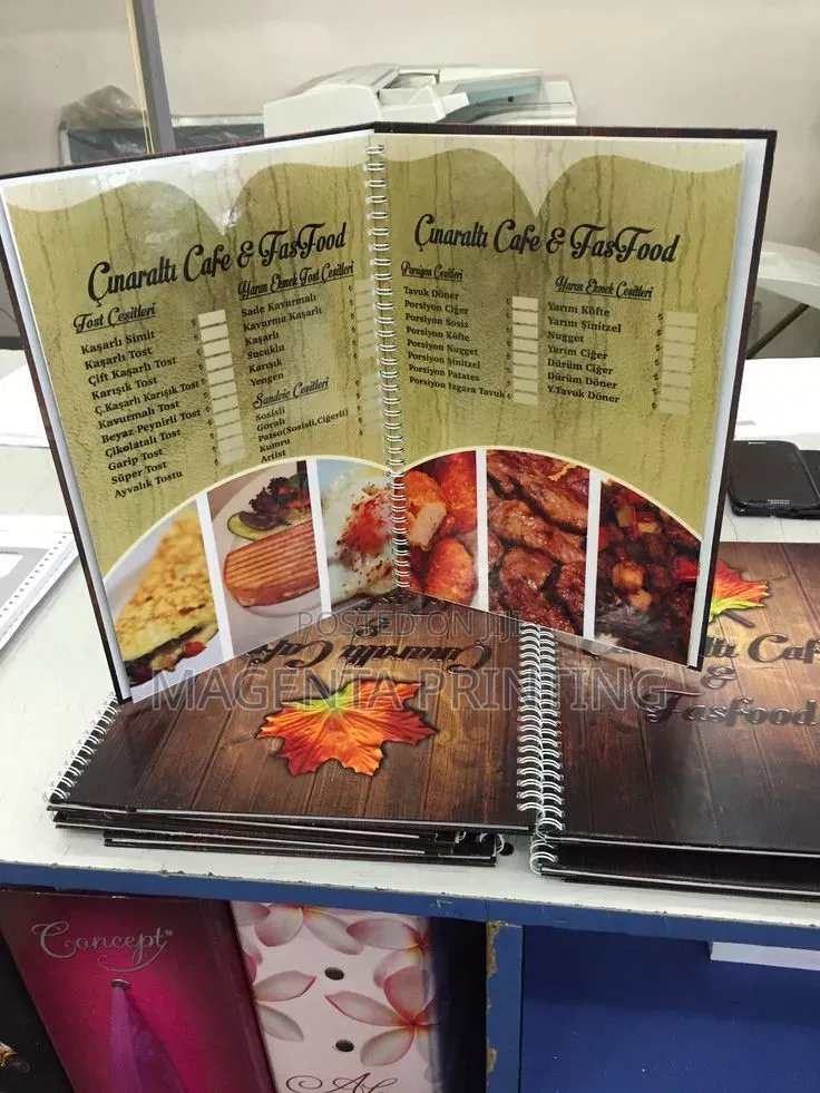Professional MENU Design and Printing