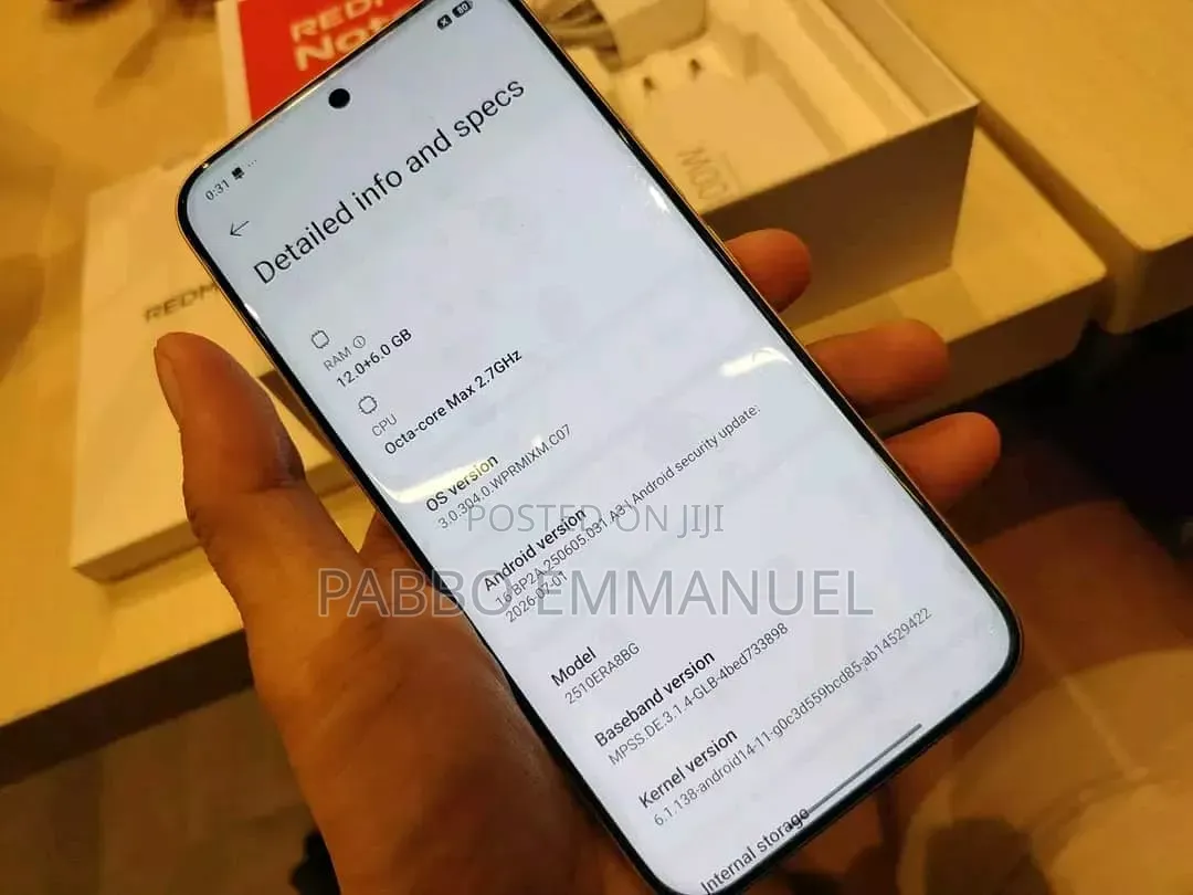 New Xiaomi Redmi Note 15 Pro+ 512 GB Gold