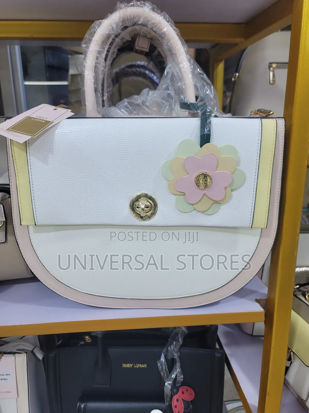 Elegant White Emily Loran Handbag