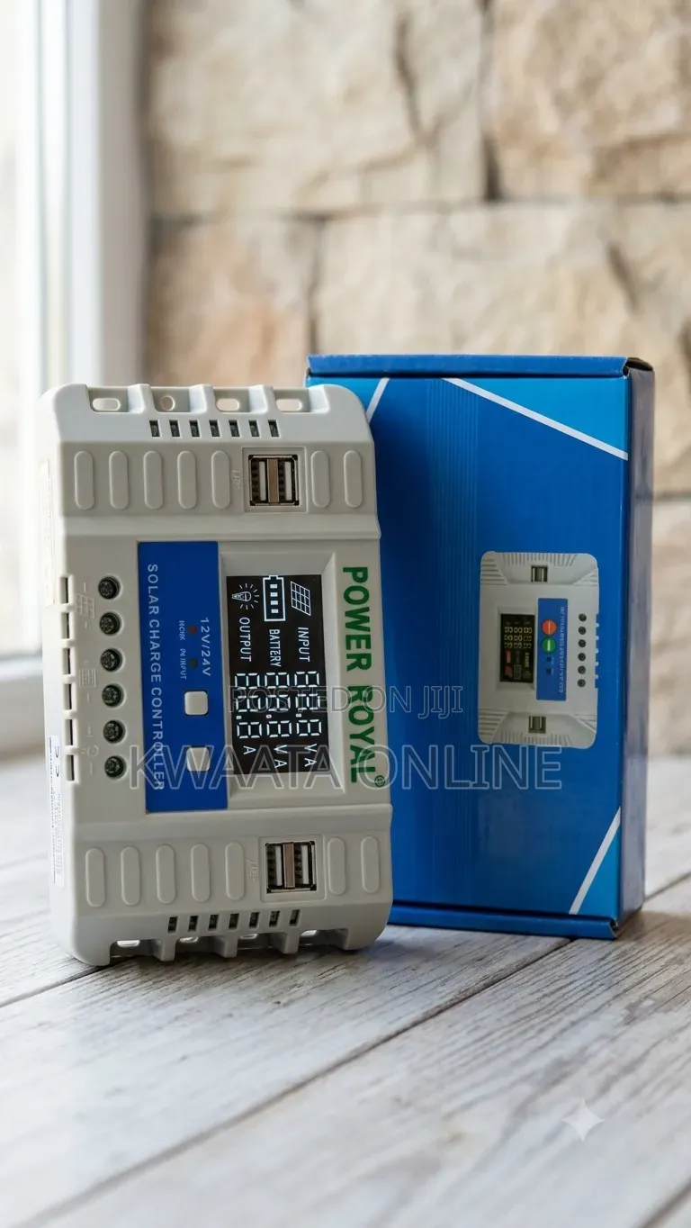 Power Royal 30W Solar Charge Controller 12v/24v Auto Select, USB Ports