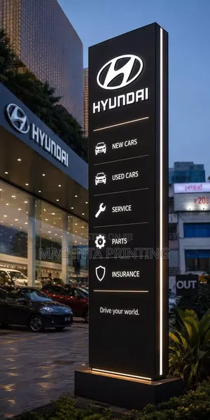 Professional Lightning Pylon Signages