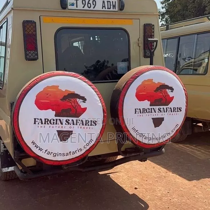 Car Tyres Cover Printing and Design