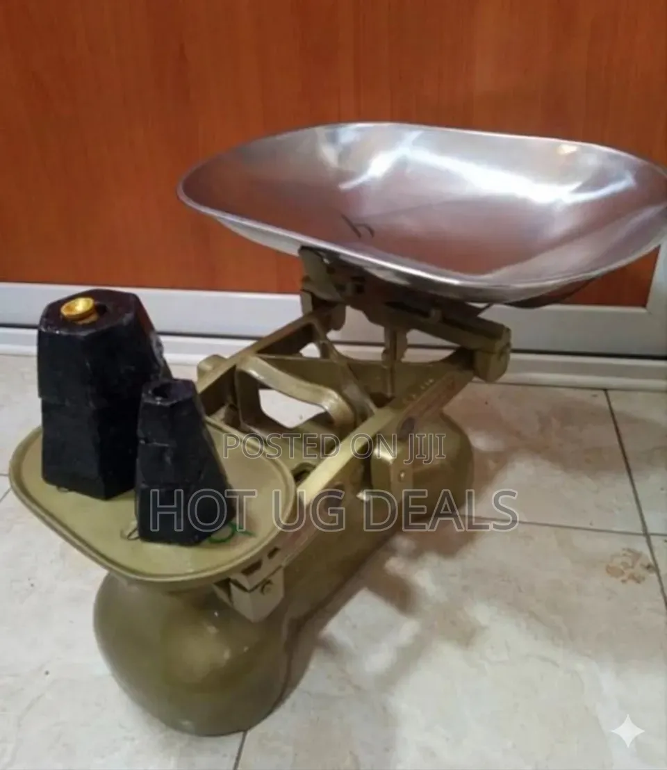 UNBS Certified Mechanical Shop Weighing Scale (Gold) With 6 Stones