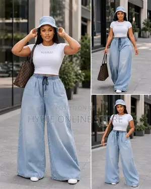 Wide Leg Baggie Ladie’s Jeans