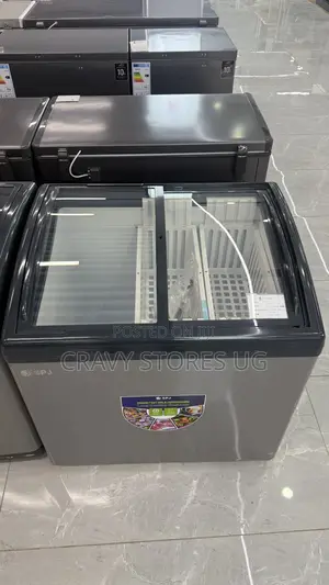 SPJ 365L Glass Top Chest/Ice Cream Freezer