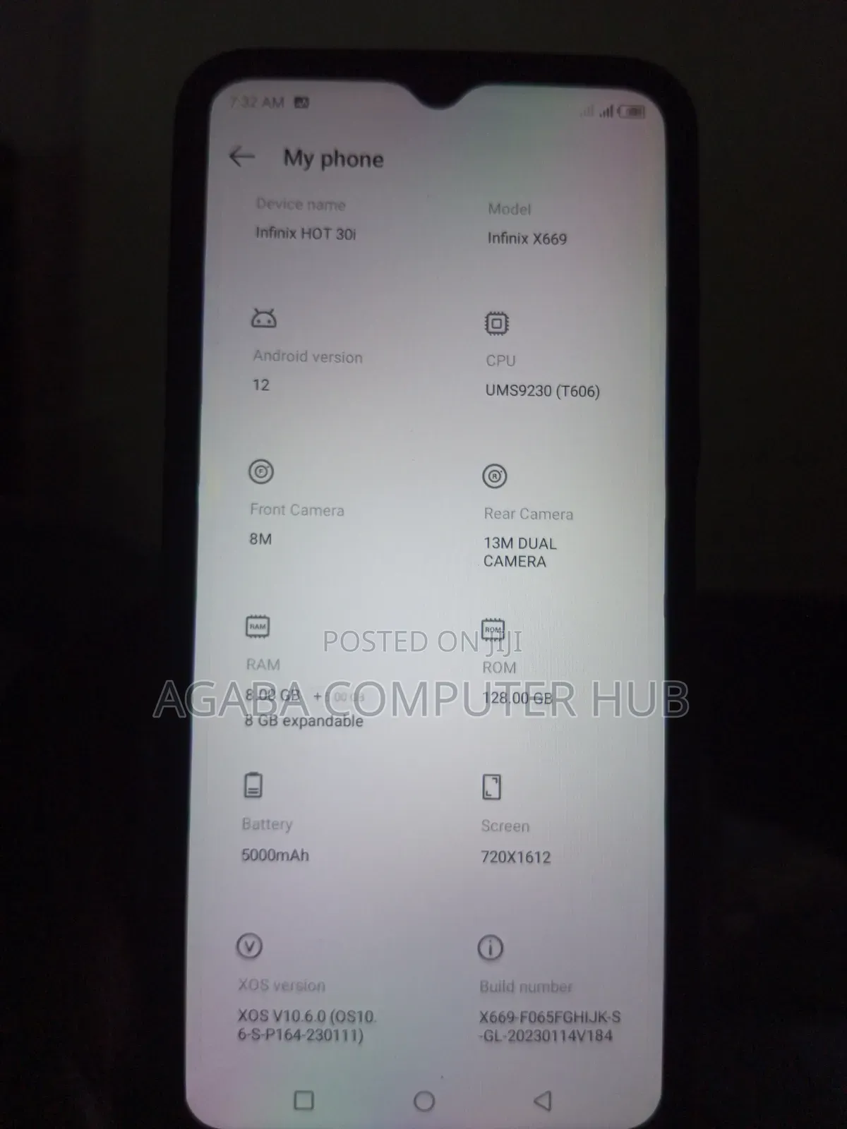 Infinix Hot 30i 128 GB Black