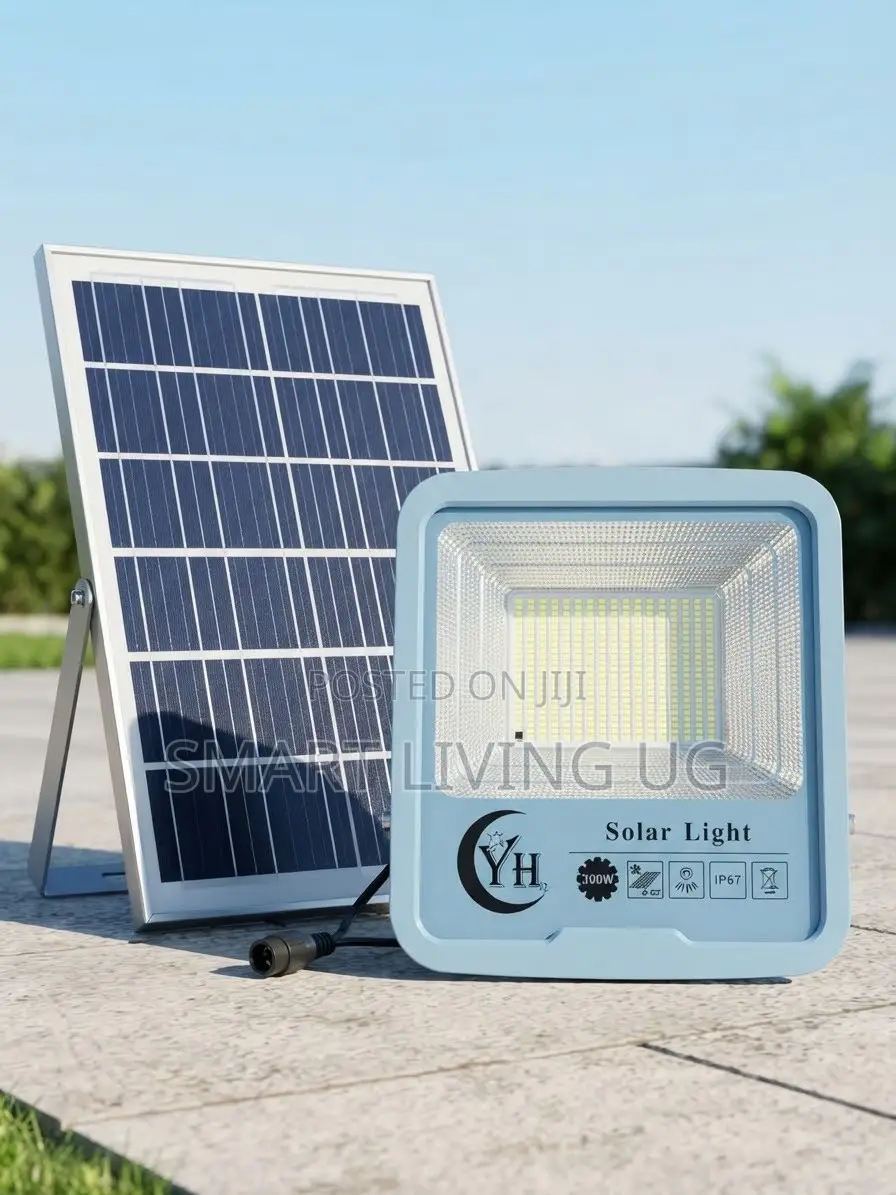 Heavy-Duty Star White 300W Solar Flood Light Kit for Home Business