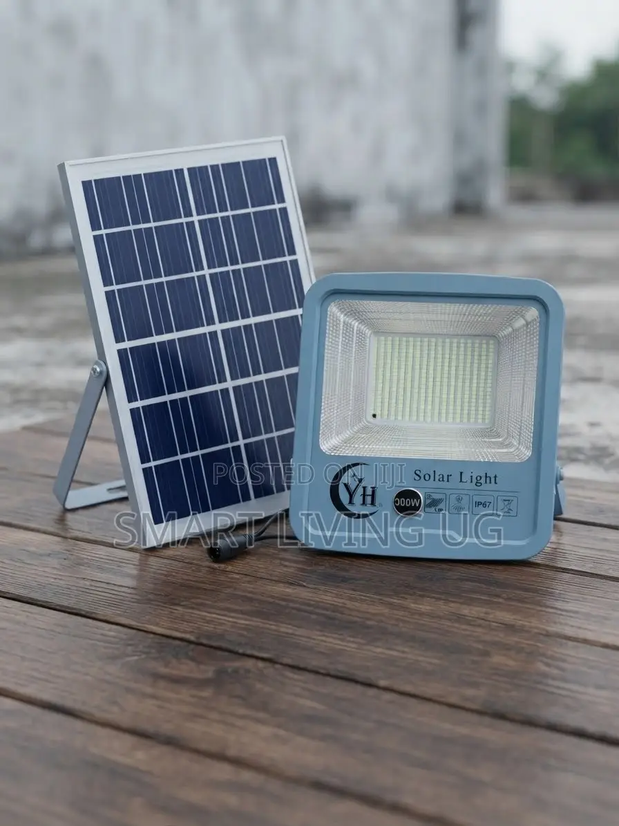 Original Star White 300W Solar Powered Floodlight Solar Panel Set