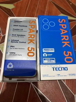 New Tecno Spark 50 128 GB Blue
