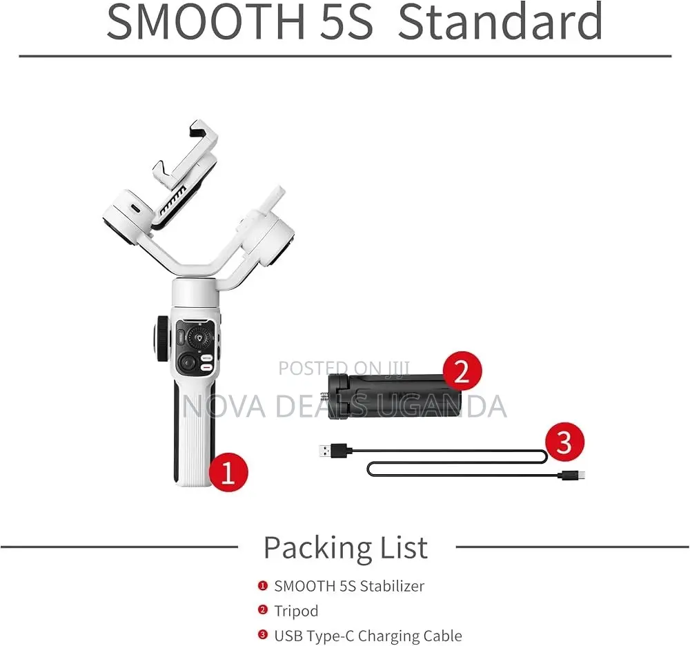 Zhiyun Smooth 5S Professional Gimbal Stabilizer,Handheld 3-Axis Gimbal