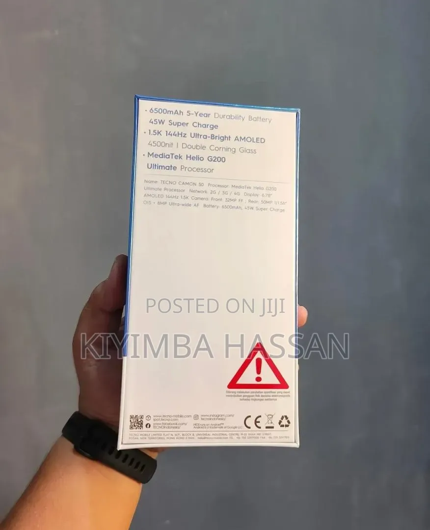 New Tecno Camon 50 256 GB Silver