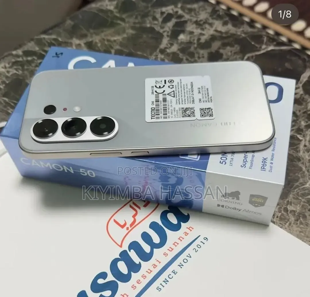 New Tecno Camon 50 256 GB Silver