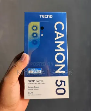 New Tecno Camon 50 256 GB Black