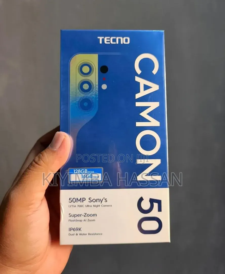 New Tecno Camon 50 256 GB Black