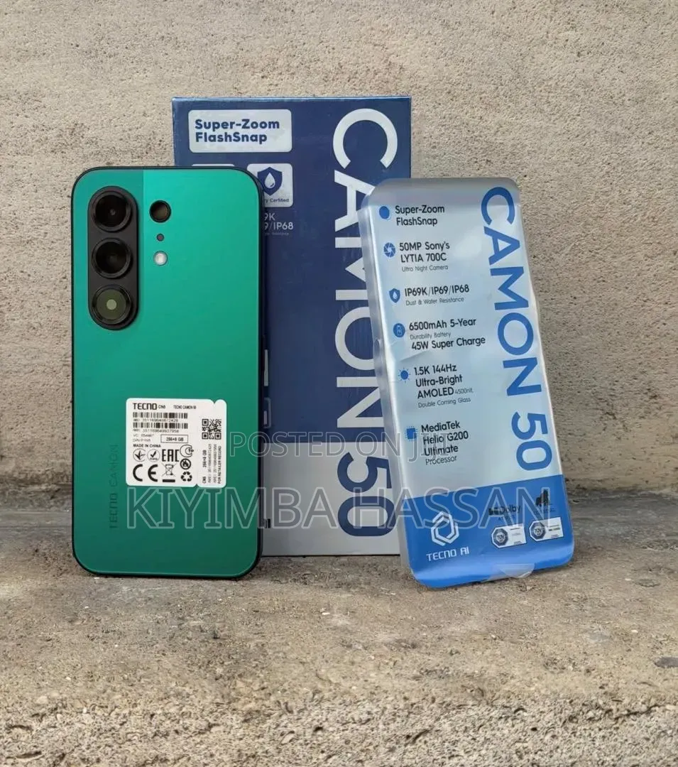 New Tecno Camon 50 256 GB Green