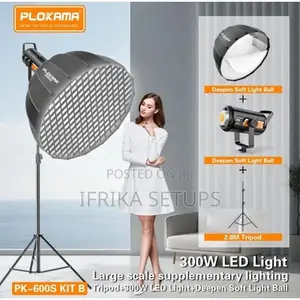 LED Video Light Kit, 300W Professional Grade Photography Lamp