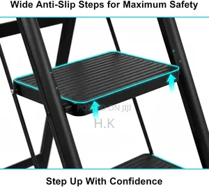 Durable Folding 5-Step Ladder With Sturdy Frame