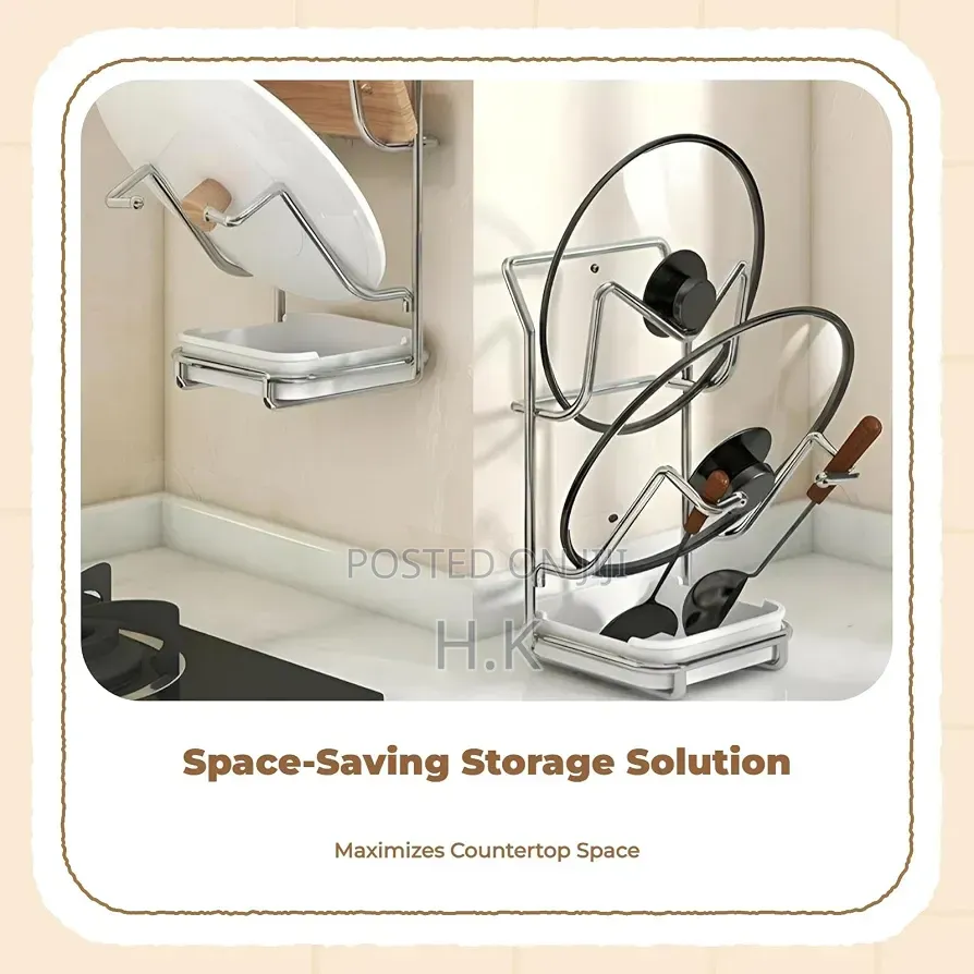 Kitchen Pot Lid Storage Rack