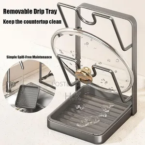 Pot Lid Holder With Tray