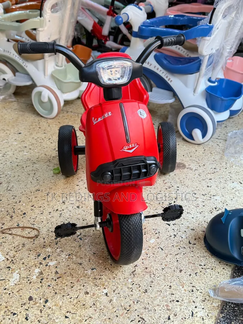 Boys Red Tricycle Bike