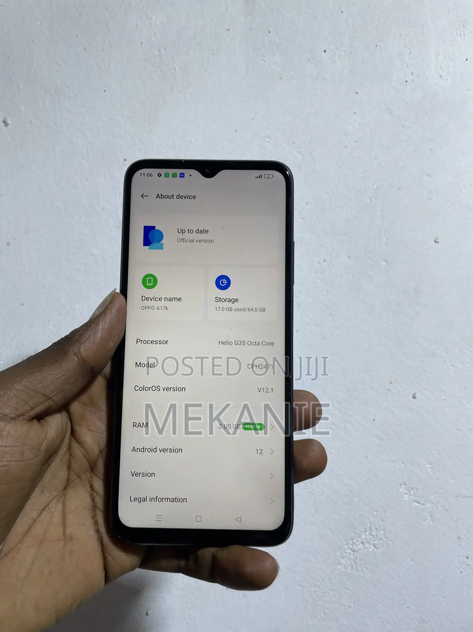 Oppo A17K 64 GB Blue