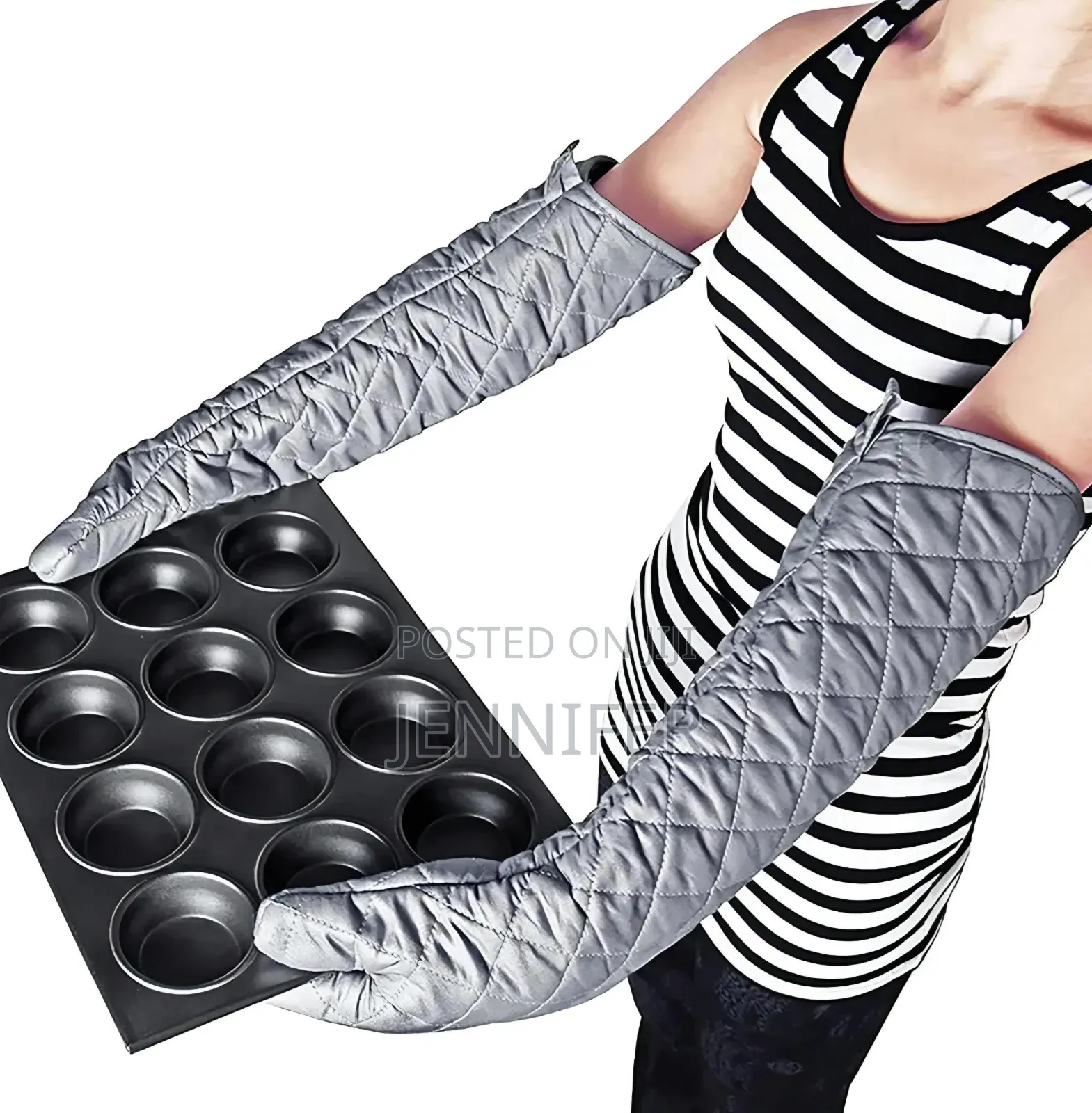 1pcs Extra-Long Heat Resistant Cooking Oven Glove