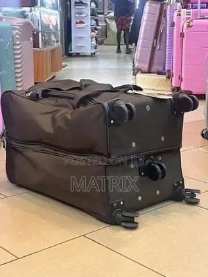 Travel Trolley and Duffle Bag Made of Durable Oxford Fabric
