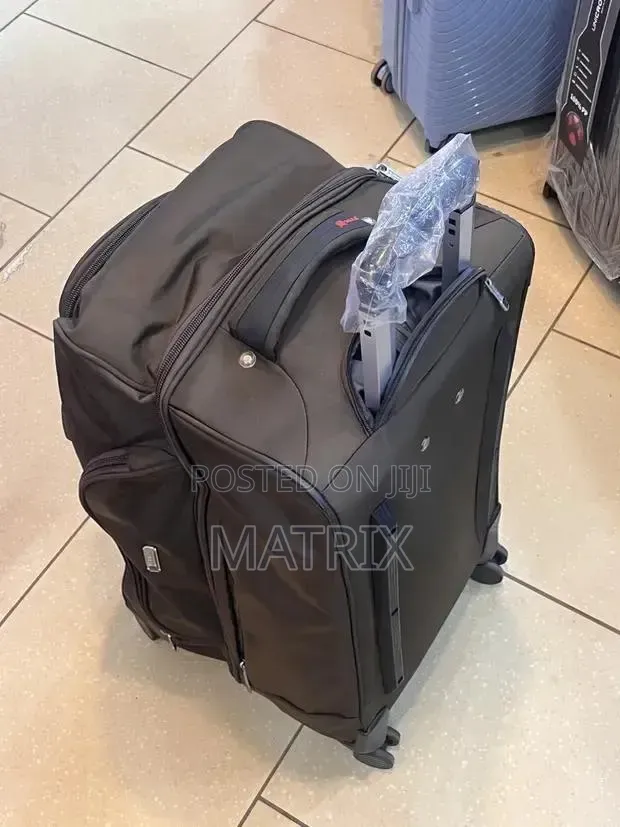 Travel Trolley and Duffle Bag Made of Durable Oxford Fabric