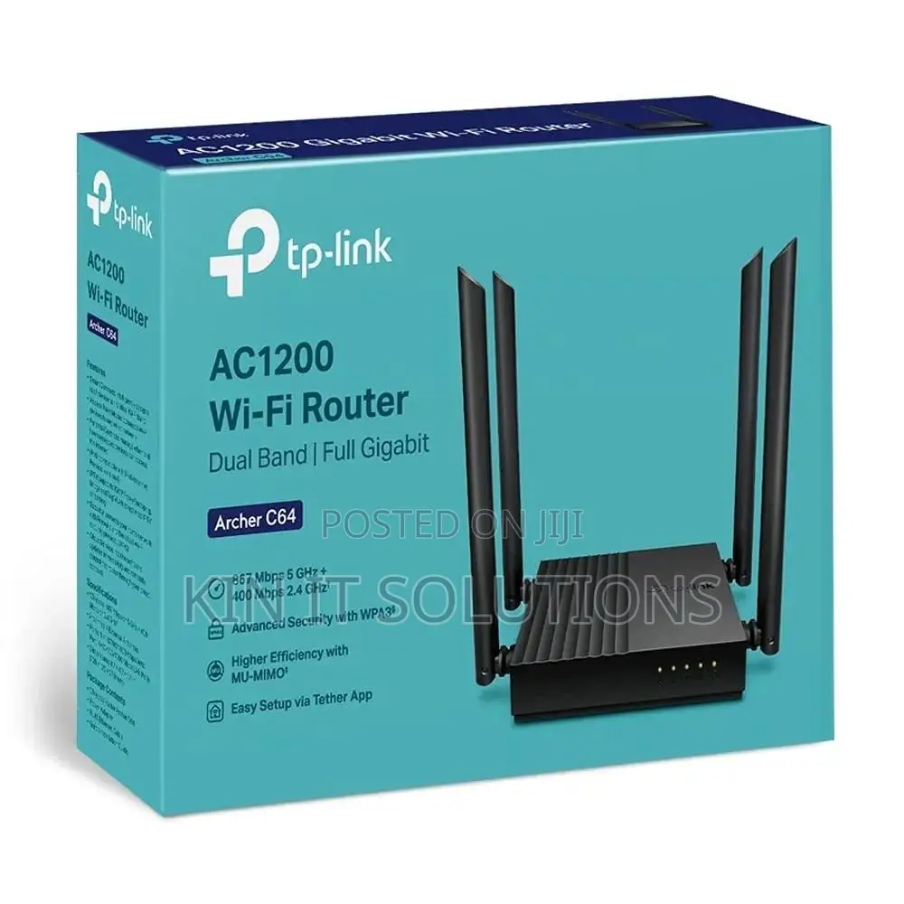 TP-Link Archer C64 AC1200 Wireless MU-MIMO Wi-Fi Router