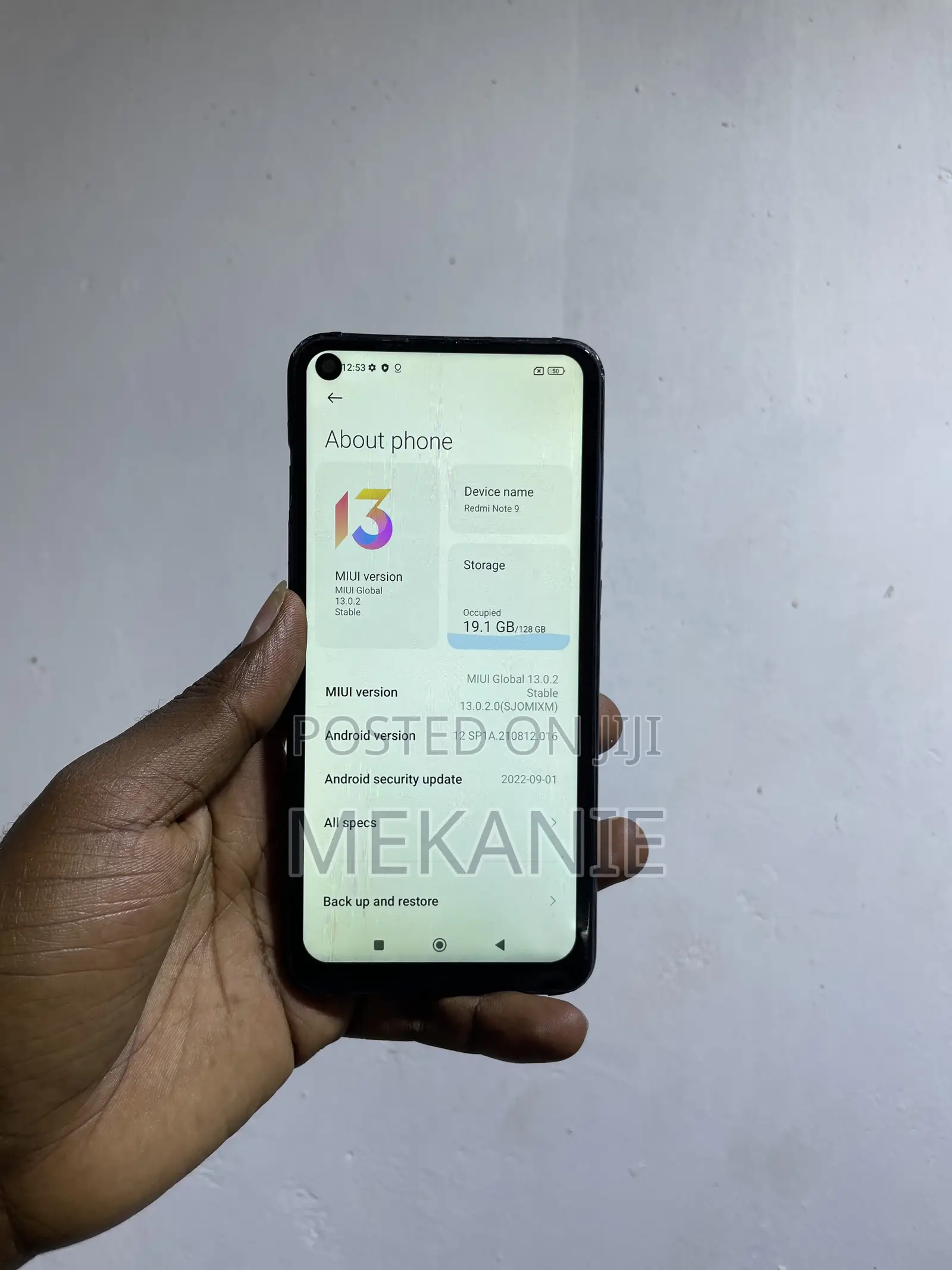 Xiaomi Redmi Note 9 128 GB Black