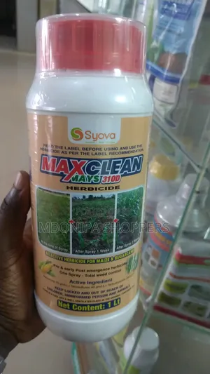 1 Litre- Herbicide
Max Clean for Weed in Maize and Sugar Cane