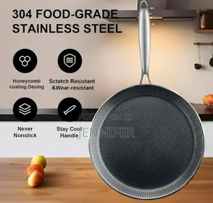 32cm Stainless Steel Honeycomb Frying Pan Non-Stick Pan