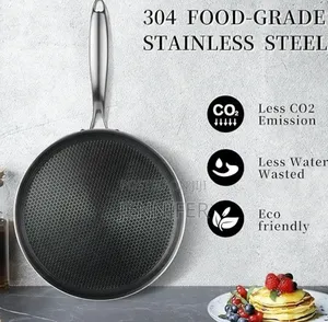 32cm Stainless Steel Honeycomb Frying Pan Non-Stick Pan
