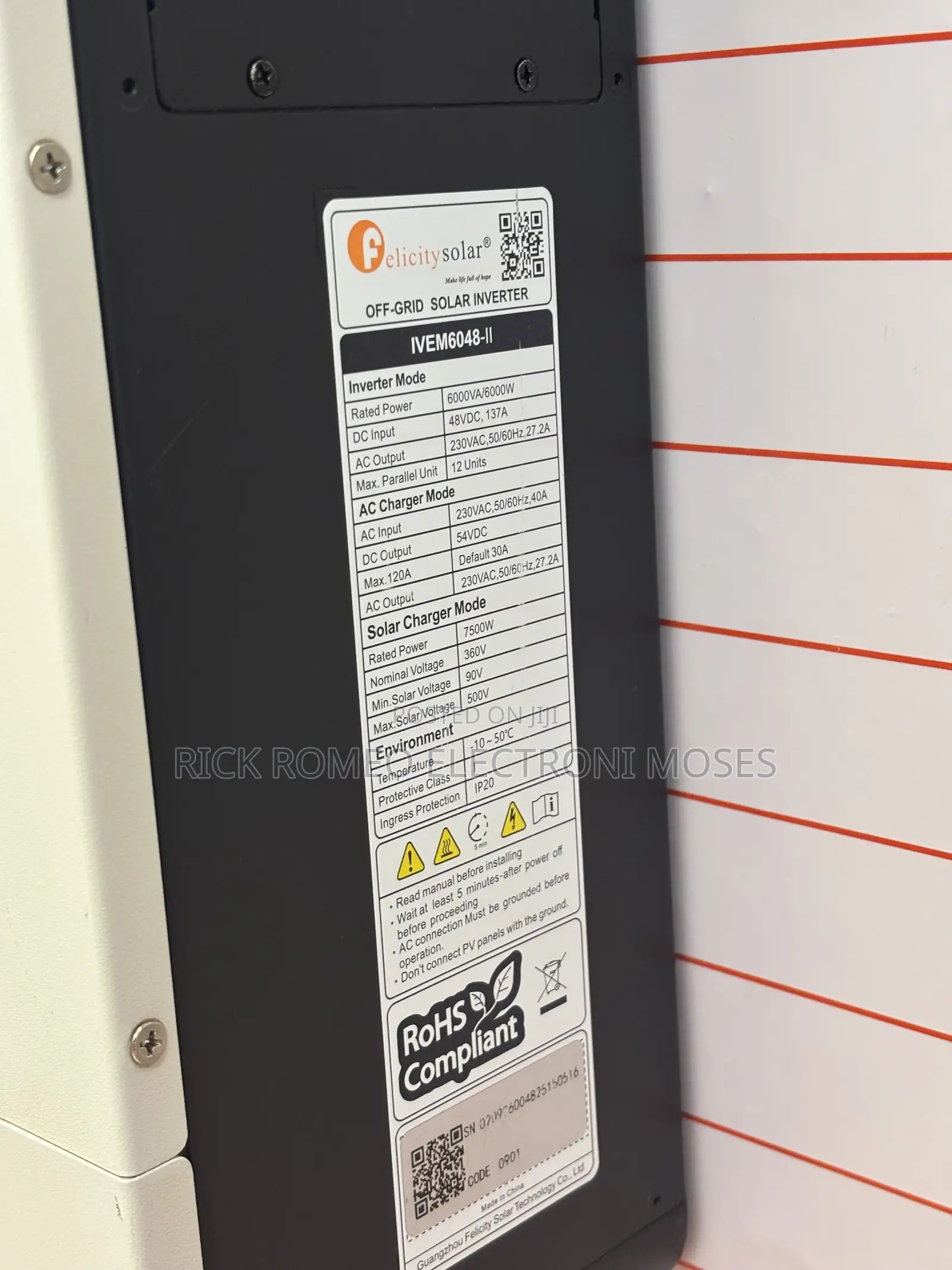 6000va/6000w Solar Hybrid Inverter
